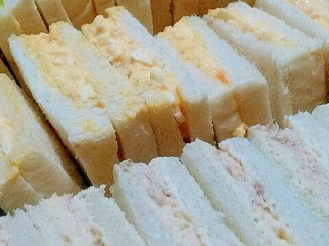 食パンでふんわりサンドイッチ☆